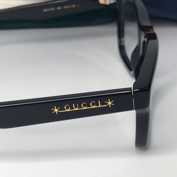 💯 Original GUCCI GG1177O 001 / 004This square Gucci optical shiny black frame. - Picture 10 of 16